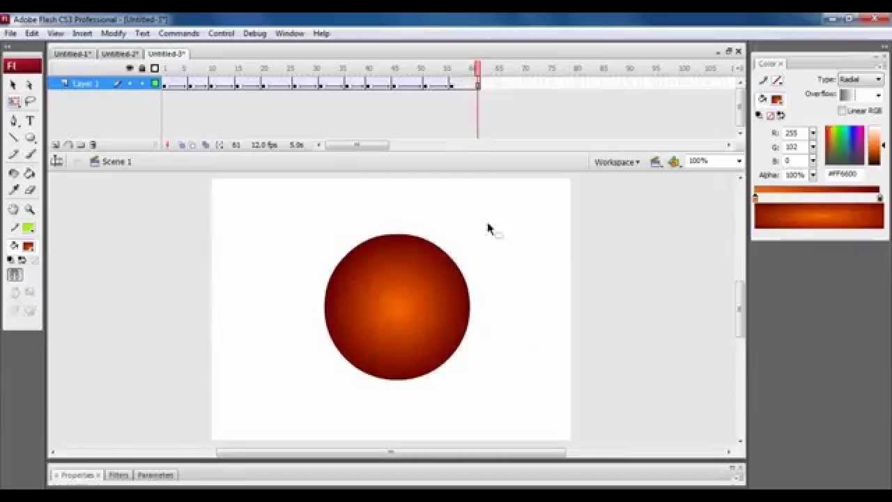 Motion Tweening In Flash Tamil