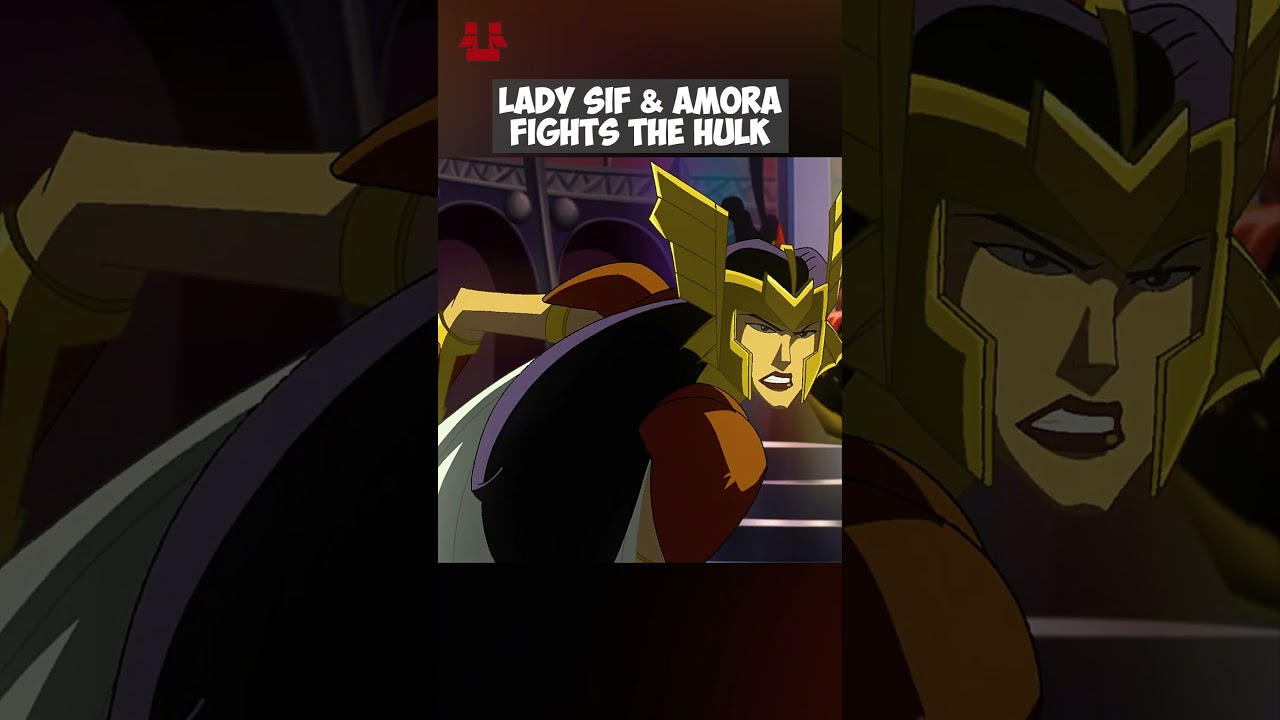 Lady Sif & Amora Fights The Hulk 🤕 #marvel #avengers #hulk