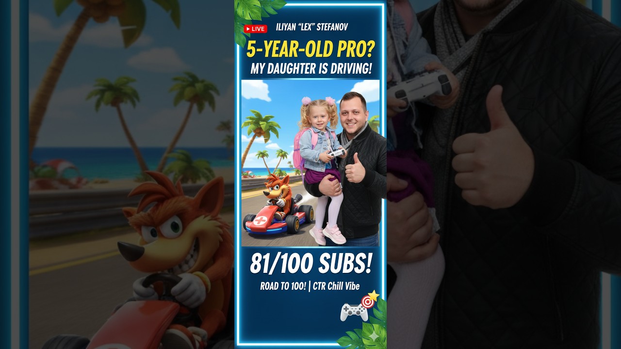 LIVE 🔴 5-Year-Old PRO?! 🏎️💨 CTR Nitro-Fueled with my Daughter!