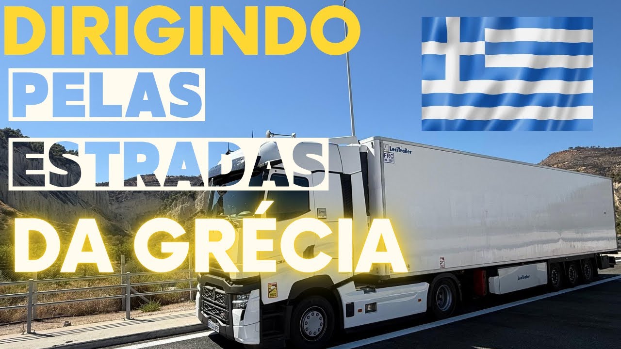 VIAGEM DE CAMINHÃO PELAS ESTRADAS DA GRÉCIA 🚛 | PAISAGENS E UM PRESENTE ESPECIAL 💙