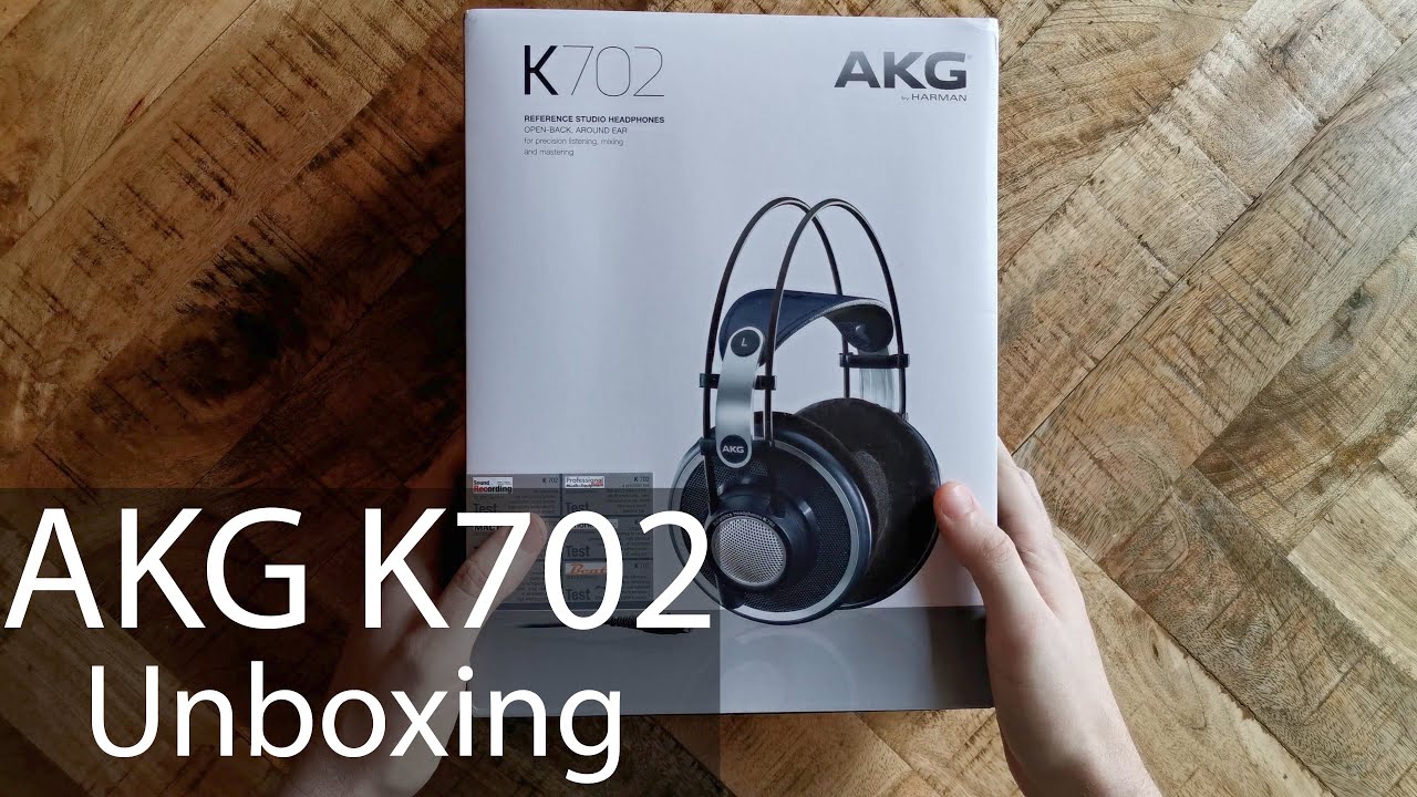 AKG K702 Professional Studio Headphones Unboxing