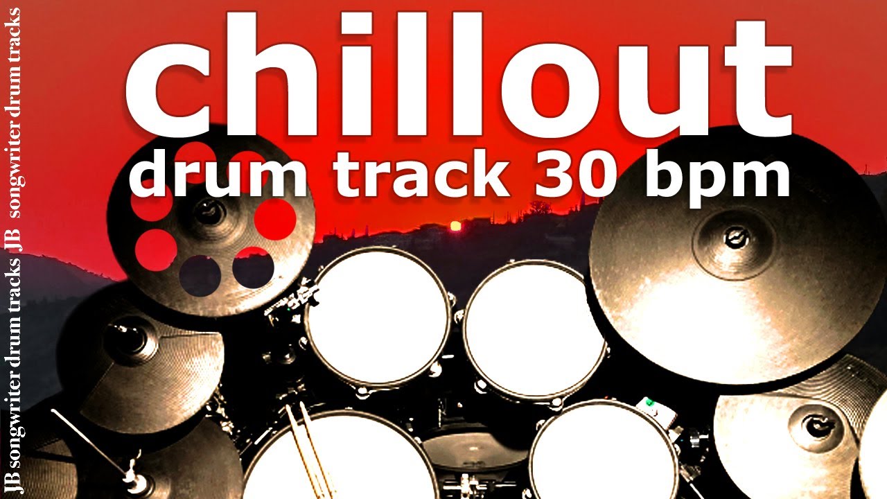 Ambient Electro Chill Beat 30 bpm 🥁 JB Drum Backing Track #142