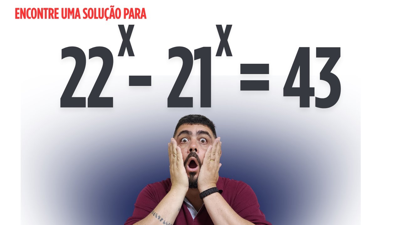 📚O PLOT TWIST DESSA SOLUÇÃO É SIMPLESMENTE INCRÍVEL💪MATEMÁTICA/ESPONENCIAL💯CONCURSO PÚBLICO