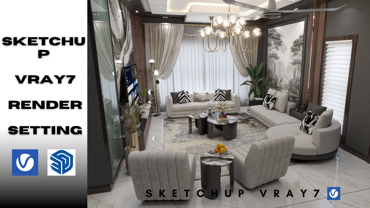 Best Render Settings Explained | Beginner | V-Ray7 for SketchUp pro 2023