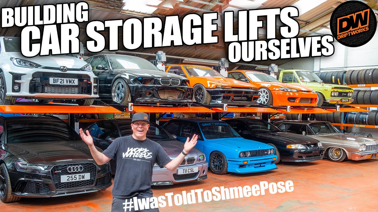 Building car storage lift parking ramps for my Car Collection