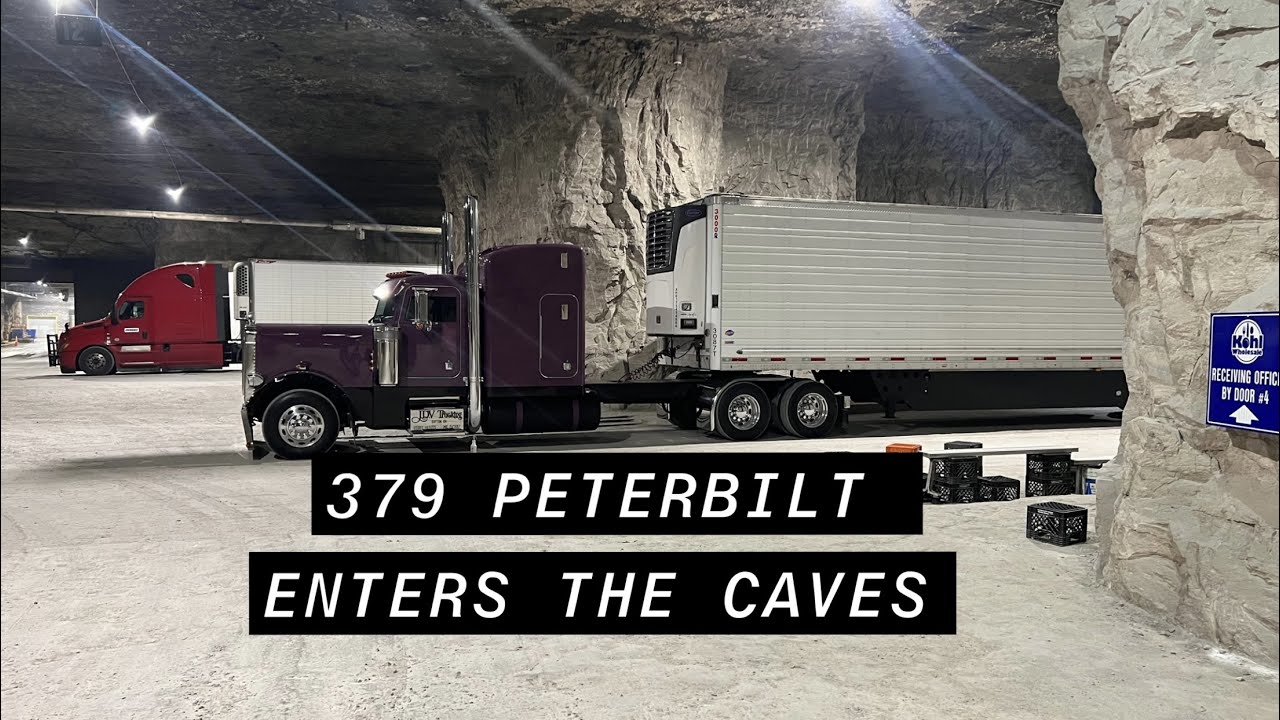 Stretched 379 Peterbilt Enters The Infamous Caves|Lost Home Load|Dead Head Home 600 Miles|Trucking|
