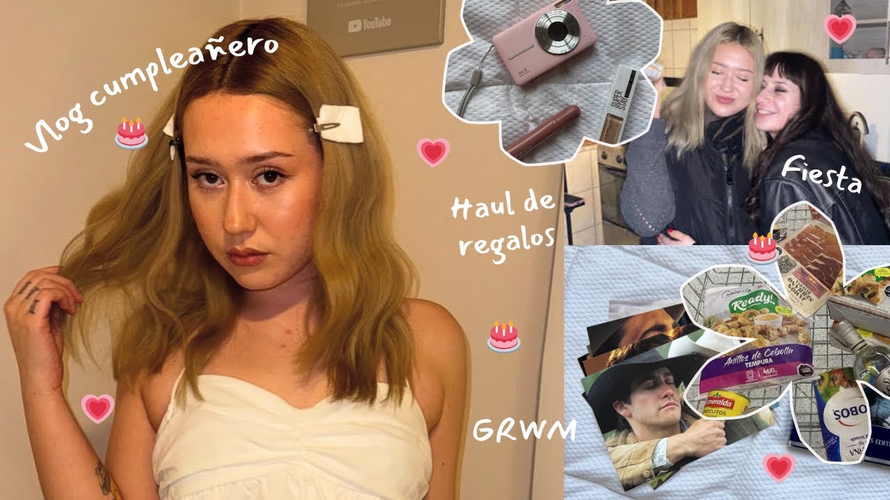 Vlog de mi cumpleaños 23!!🌸 (Fiesta, regalos, previa y GRWM)