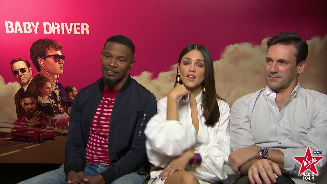Jamie Foxx, Jon Hamm, and Eiza Gonzalez talk Baby Driver, Dubai and more