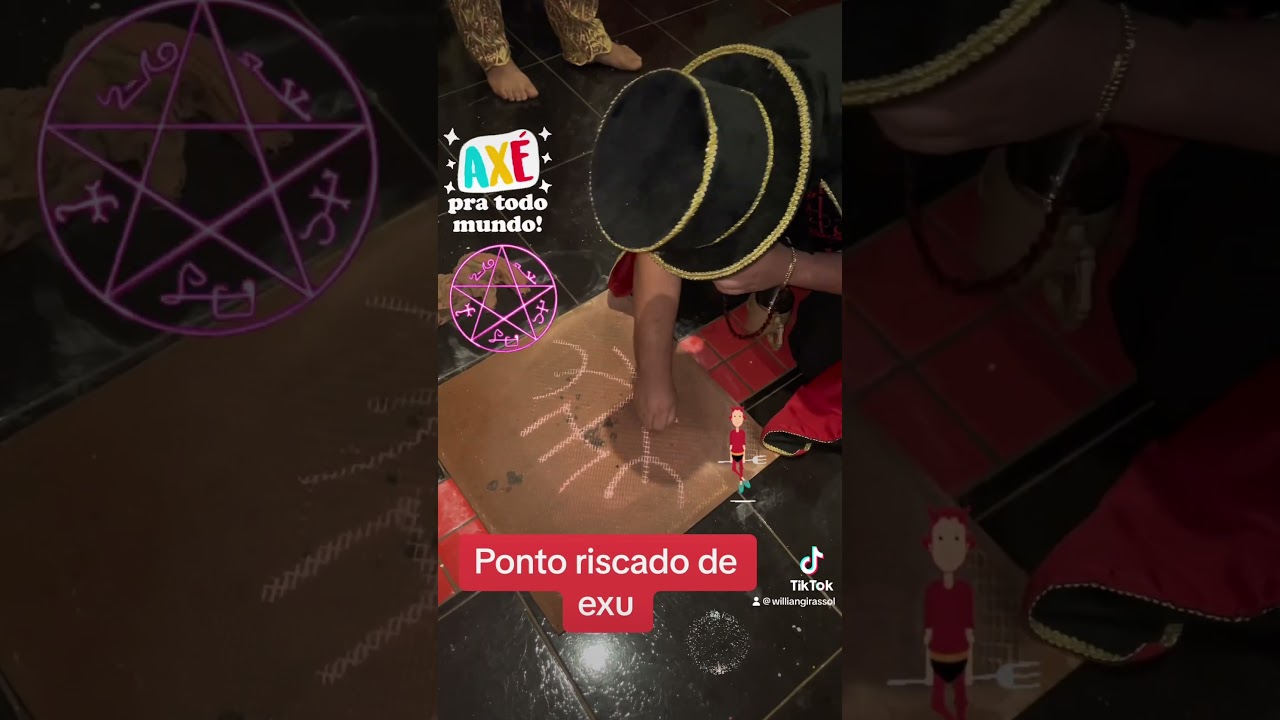 Ponto riscado de Exu #umbanda #consulta #tarot #laroi&ecirc; #religion #axe #taro