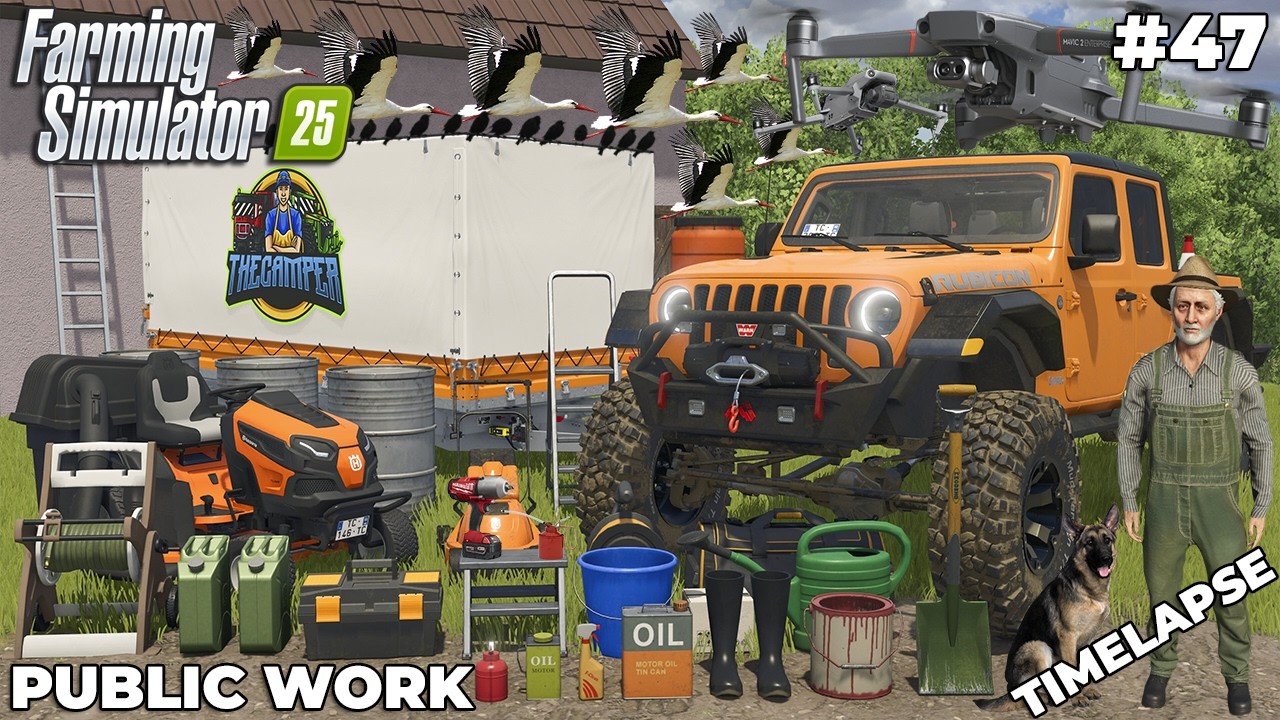LAWN CARE EQUIPMENT UPGRADE! NEW MACHINES JUST ARRIVED! | PUBLIC WORK | Farming Simulator 25 | EP 47