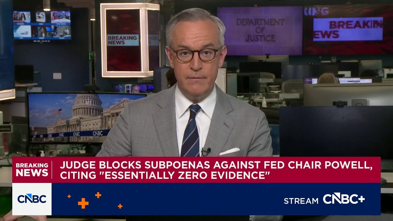 Judge blocks subpoenas against Fed Chair Powell citing 'essentially zero evidence'