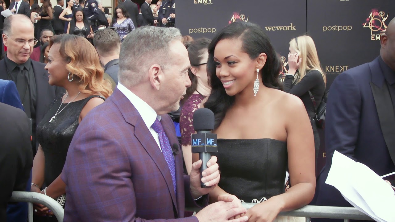 Mishael Morgan Interview - The Young and the Restless - 46th Annual Daytime Emmys Red Carpet
