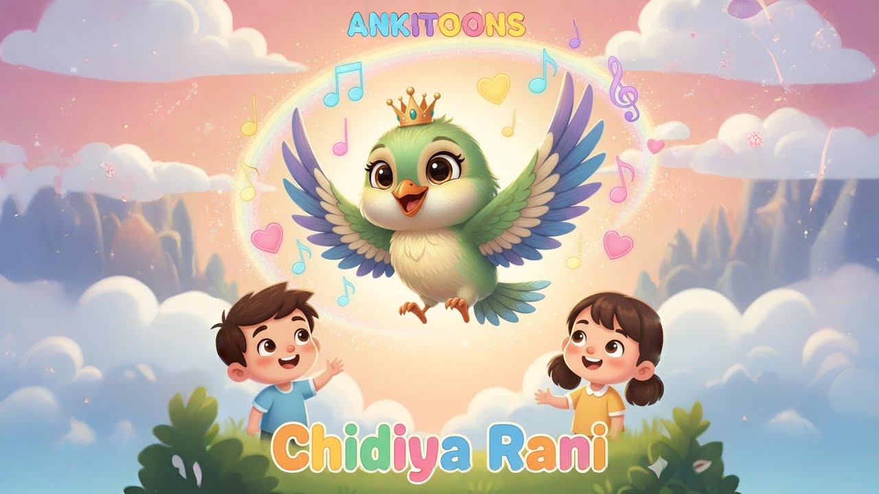 Chidiya Rani Song | Bachchon Ka Pyara Rhyme | Most Loved Kids Song | Hindi Nursery Rhyme| Ankitoons