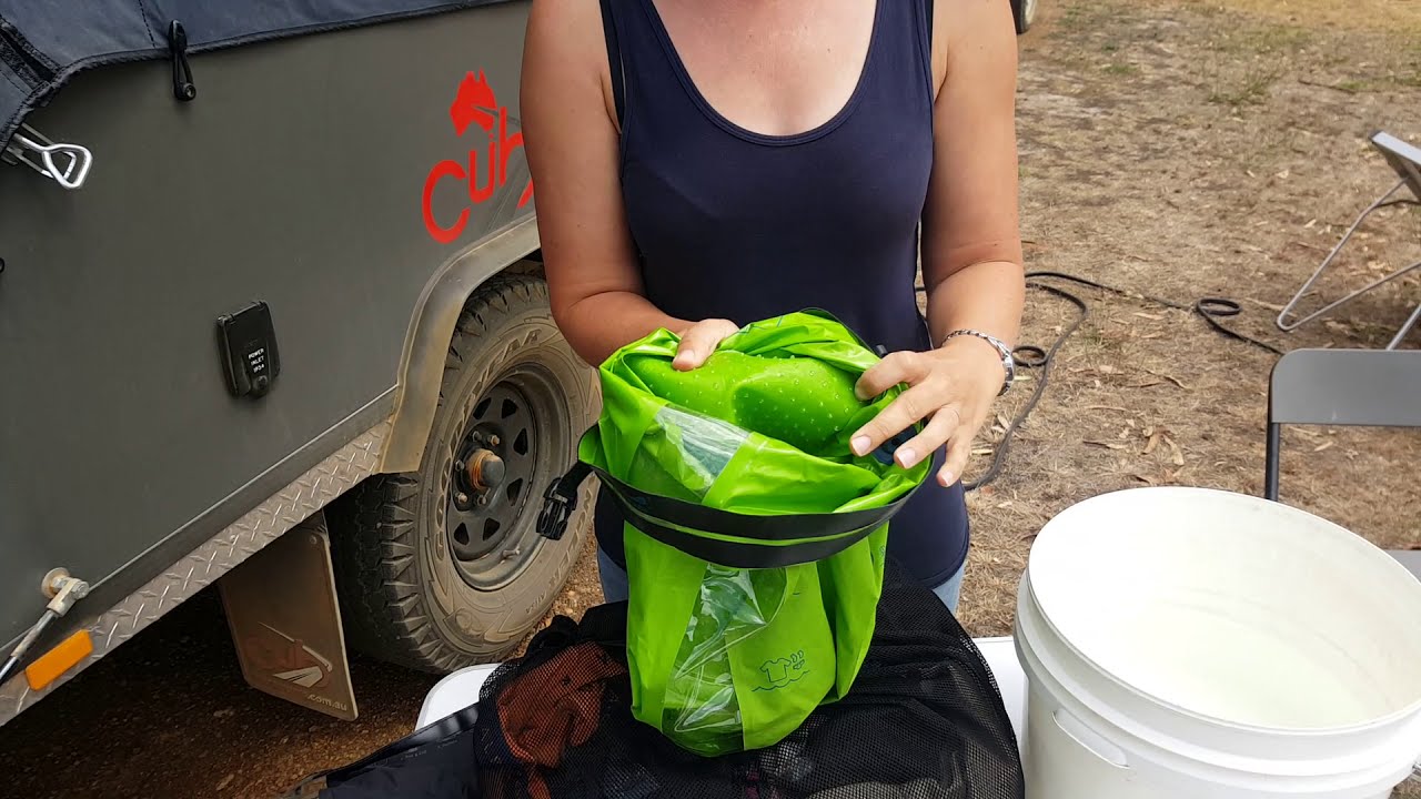 Doing Laundry on the road using The Scrubba Wash Bag