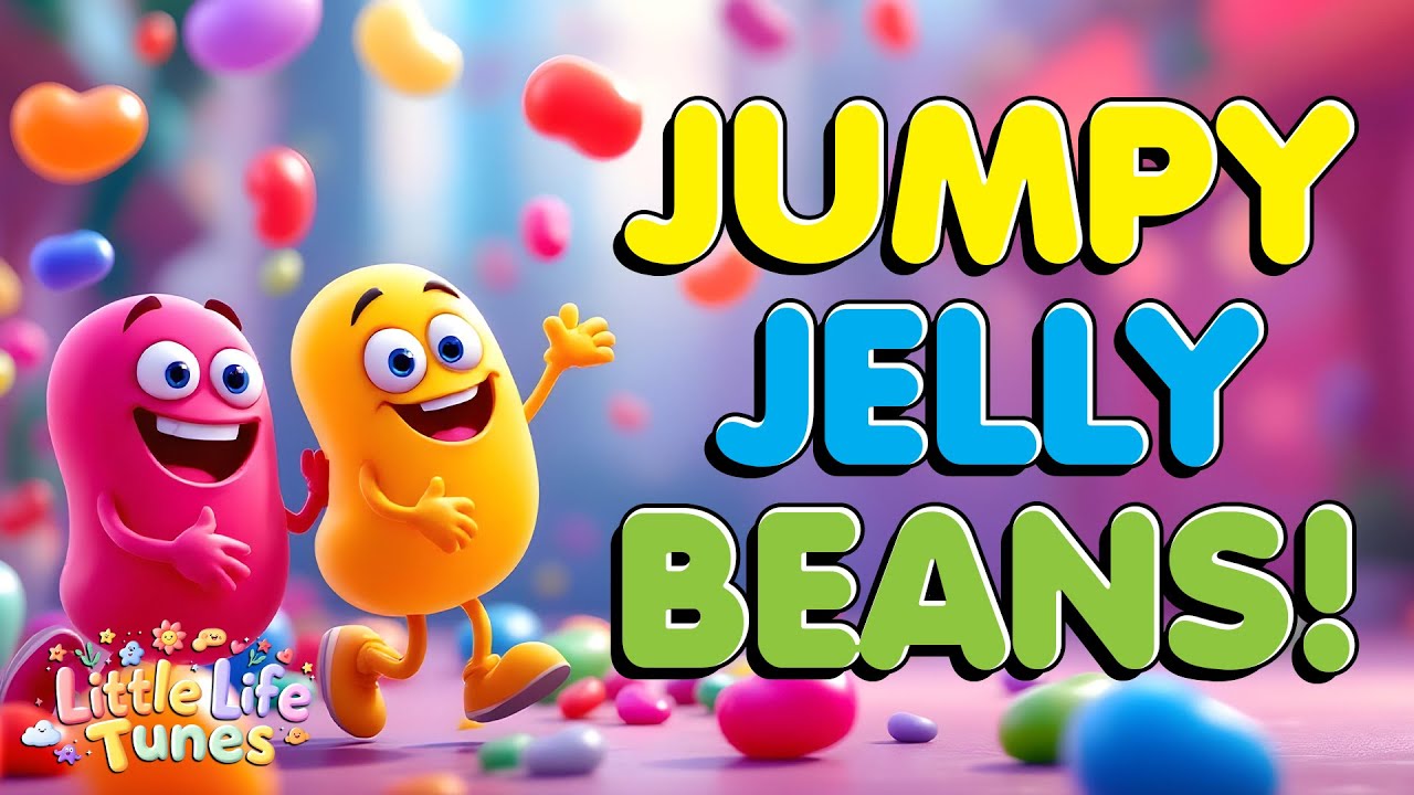 Jumpy Jellybeans 🍬 | Counting Song for Kids | Fun Sing-Along for Kids