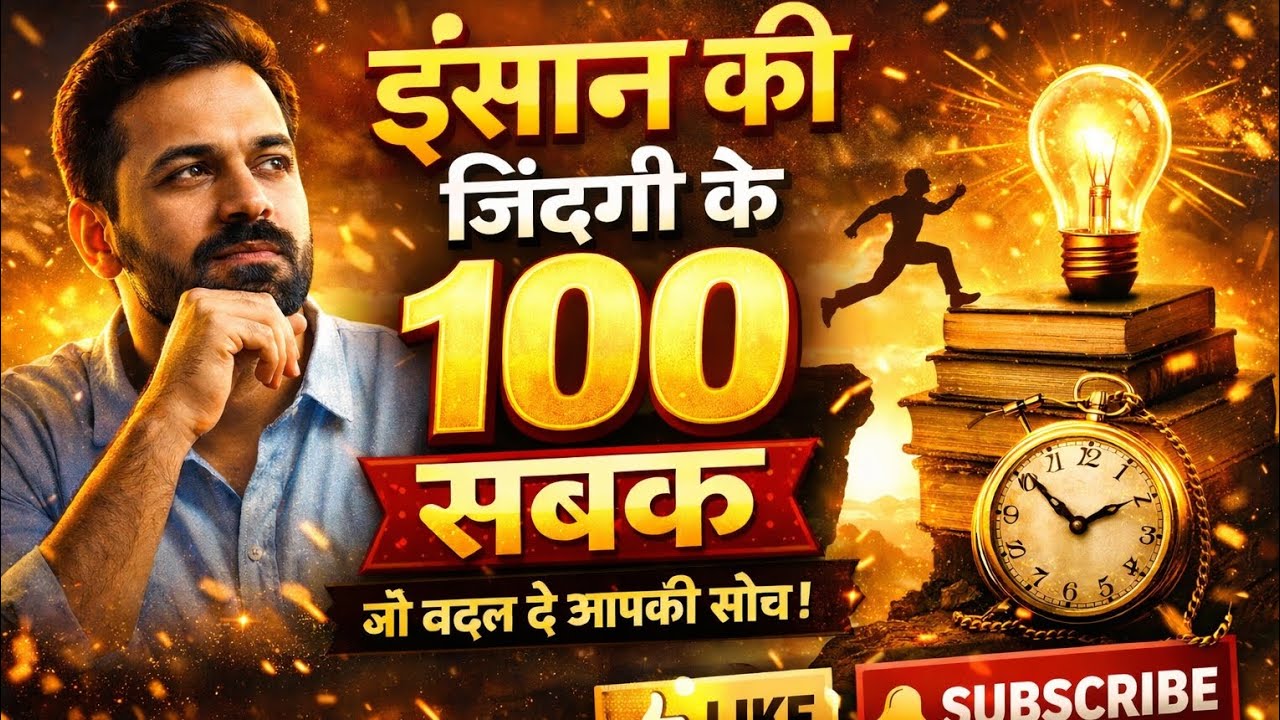 100 Life Lessons in Hindi | इंसान की जिंदगी के 100 कड़वे लेकिन सच्चे सबक