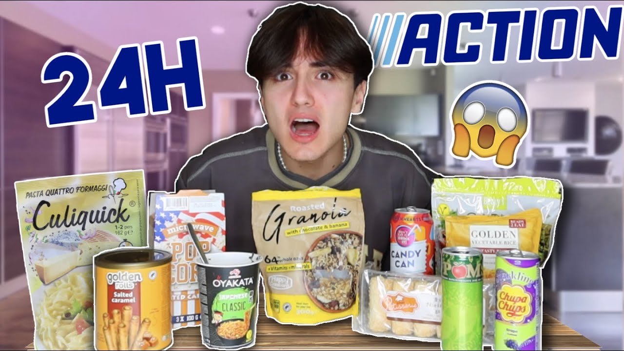 JE MANGE ACTION PENDANT 24H (c'est dégueu mais pas cher)
