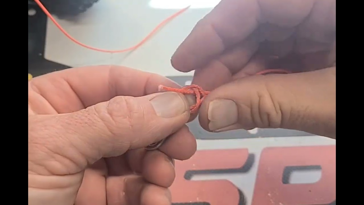How to properly tie 1/10 scale winch line to your winch hook