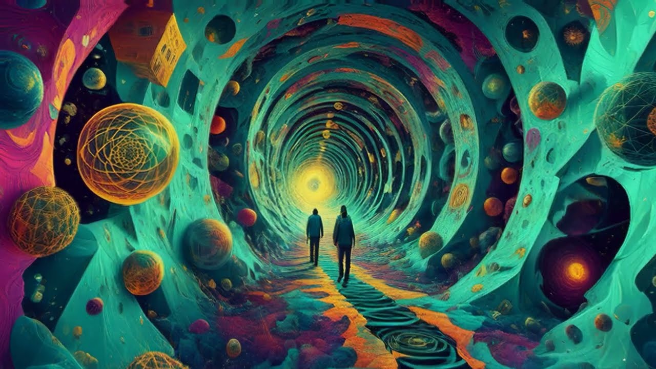 [4K UHD] Labyrinth of the Timeless | Trippy Visuals for LSD & Shroom Trips
