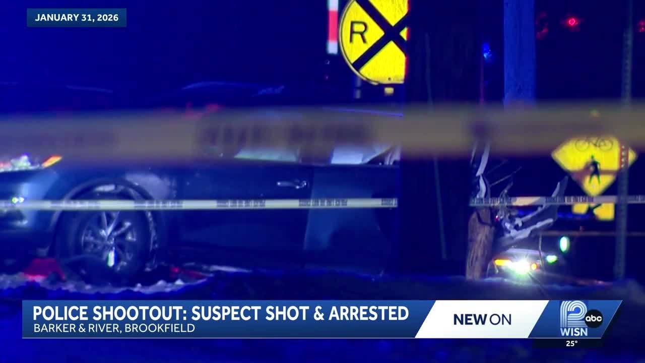 Brookfield shootout leaves man hospitalized and under arrest