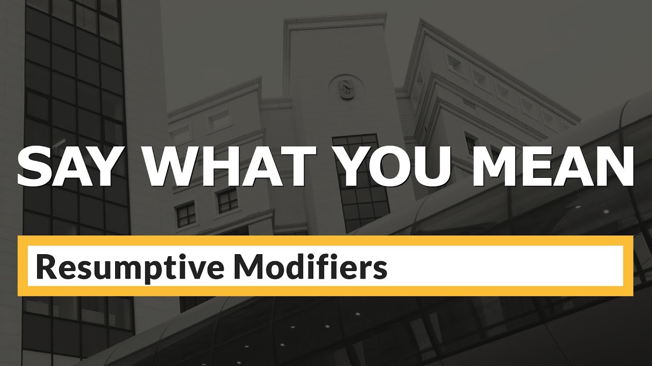 Resumptive Modifiers