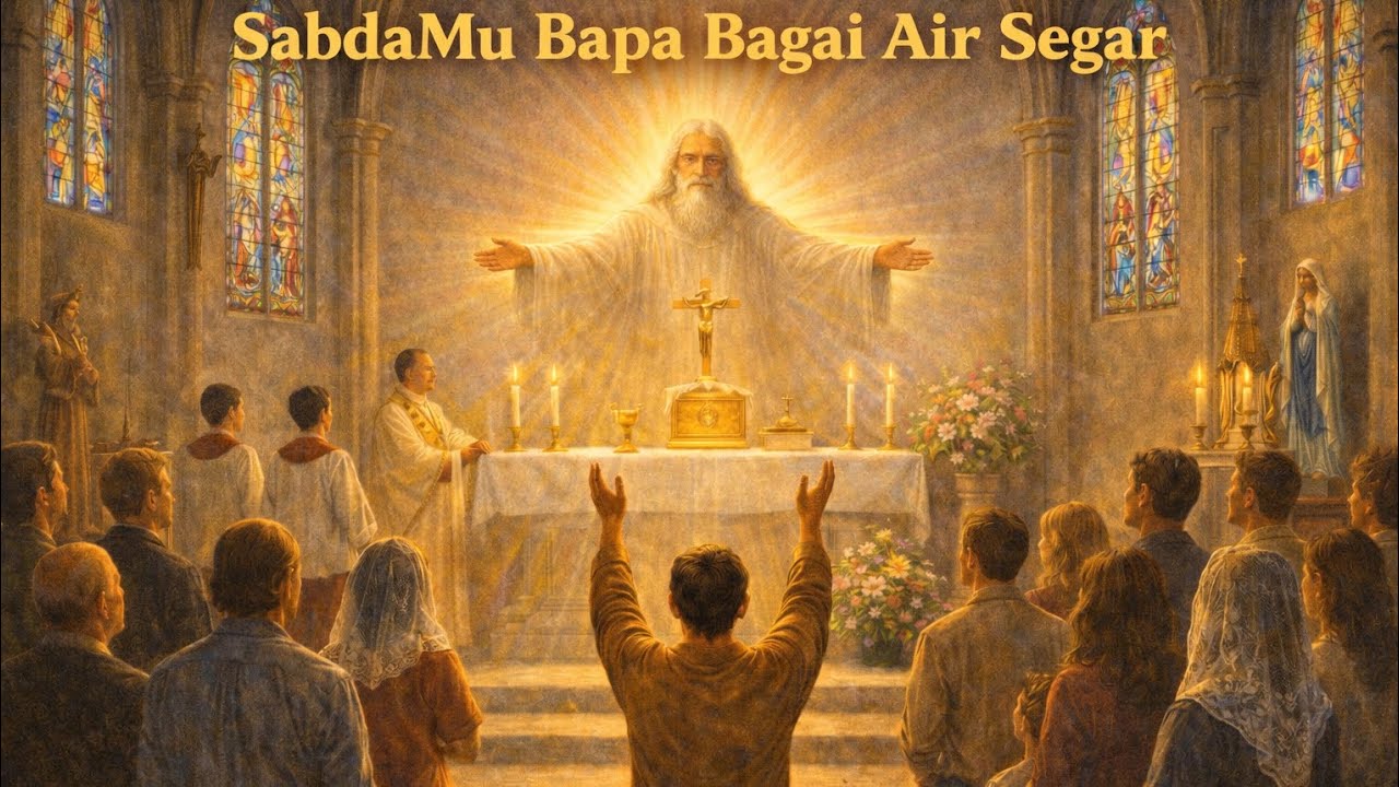 SabdaMu Bapa Bagai Air Segar | Yohanes 4 : 14 #lagukatolik #katolik #lagurohani #firmantuhan #fyp 