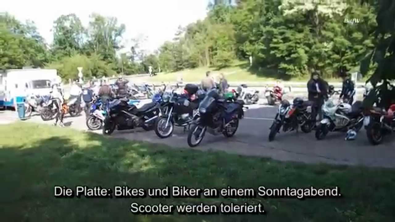 Biker-Treff L&ouml;wensteiner Platte (Platte L&ouml;wenstein): Ausflug in die L&ouml;wensteiner Berge BitfW