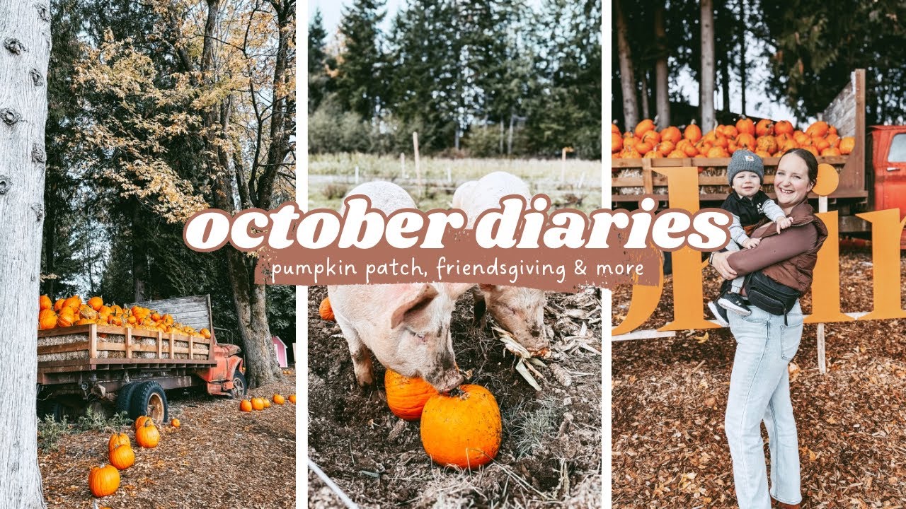 october diaries🍂 | pumpkin patch, friendsgiving & caramel apple bark🎃