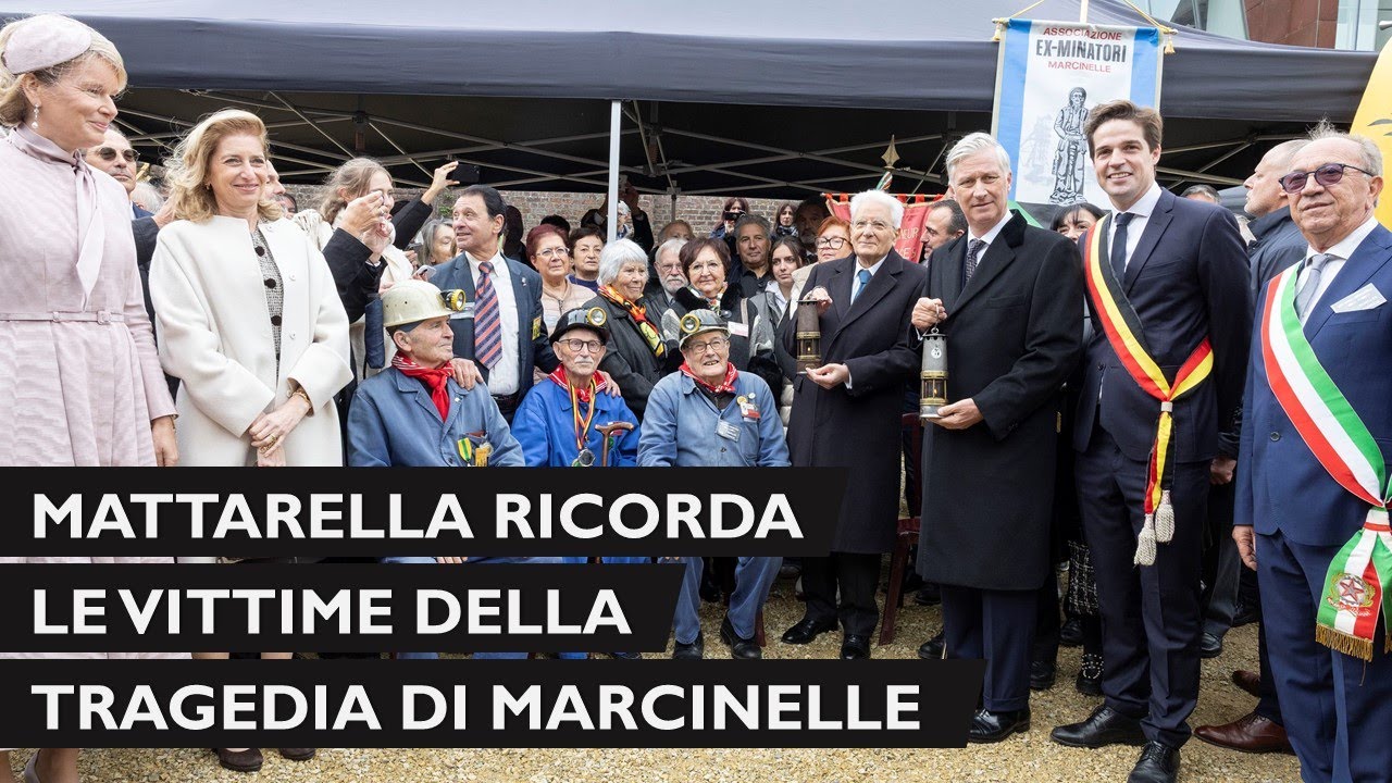 Marcinelle - Il Presidente Mattarella visita Bois du Cazier
