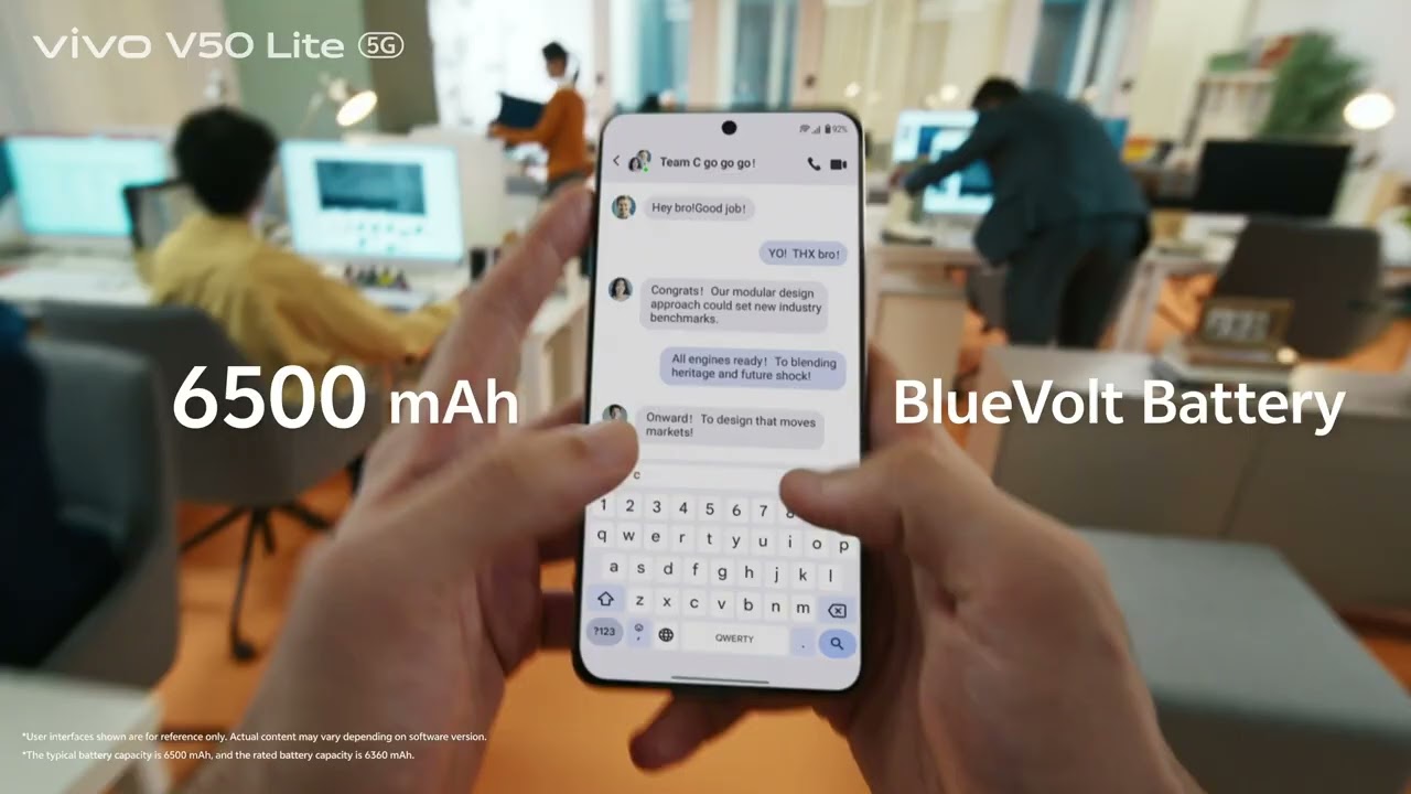 vivo V50 Lite 5G &ndash; 6500mAh BlueVolt Battery
