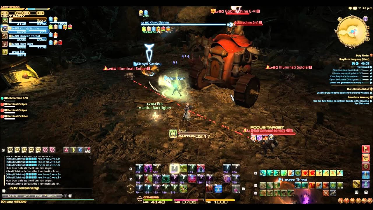 [FFXIV: A Realm Reborn] Brayflox's Longstop (Hard) - Gobmachine G-VI Boss Fight
