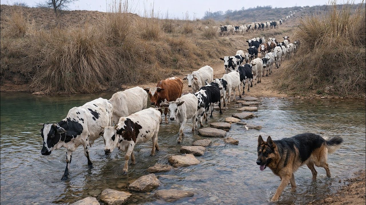 Evening Return: When the Herd Walks Home and the Soul Finds Silence | Sunset Farm Life Pakistan