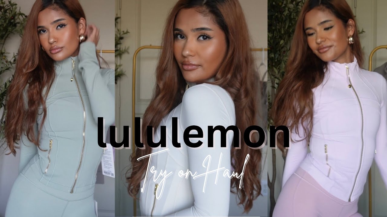HUGE LULULEMON TRY ON HAUL 🤍 is it WORTH the Hype?? (Leggings, Defined Jackets, Tops, Sport Bras) 