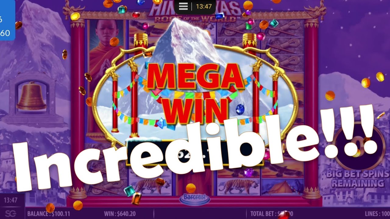 Himalayas Roof of the World - INCREDIBLE Mega Win with Bonus Free Spins