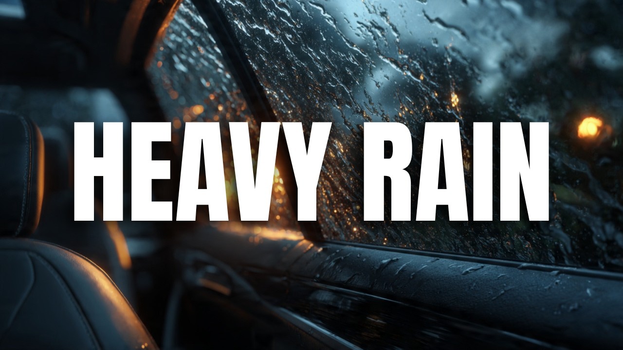 Heavy Rain and Thunderstorm Sounds  Cozy Cabin Bedroom for Deep Sleep (10 Hours)