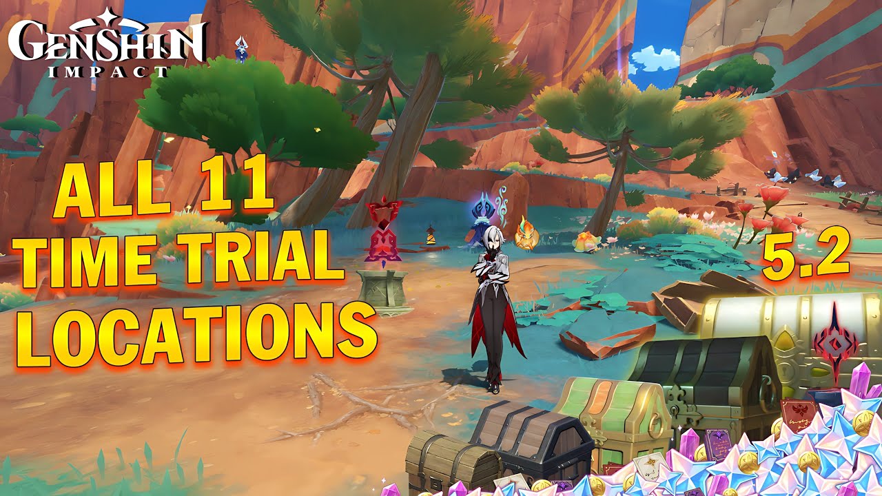 All 11 Time Trial Challenge Locations | Natlan | Genshin Impact 5.2