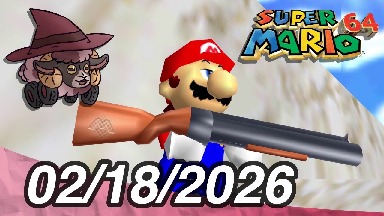 [02/18/2026] - Shotgun Mario 64 - 120 Stars Full Playthrough