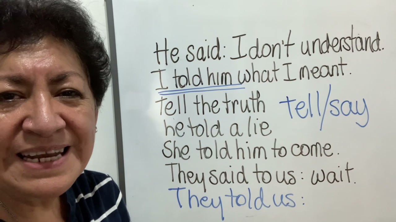 Clase 138 confusing verbs Say/Tell Leave/Let
