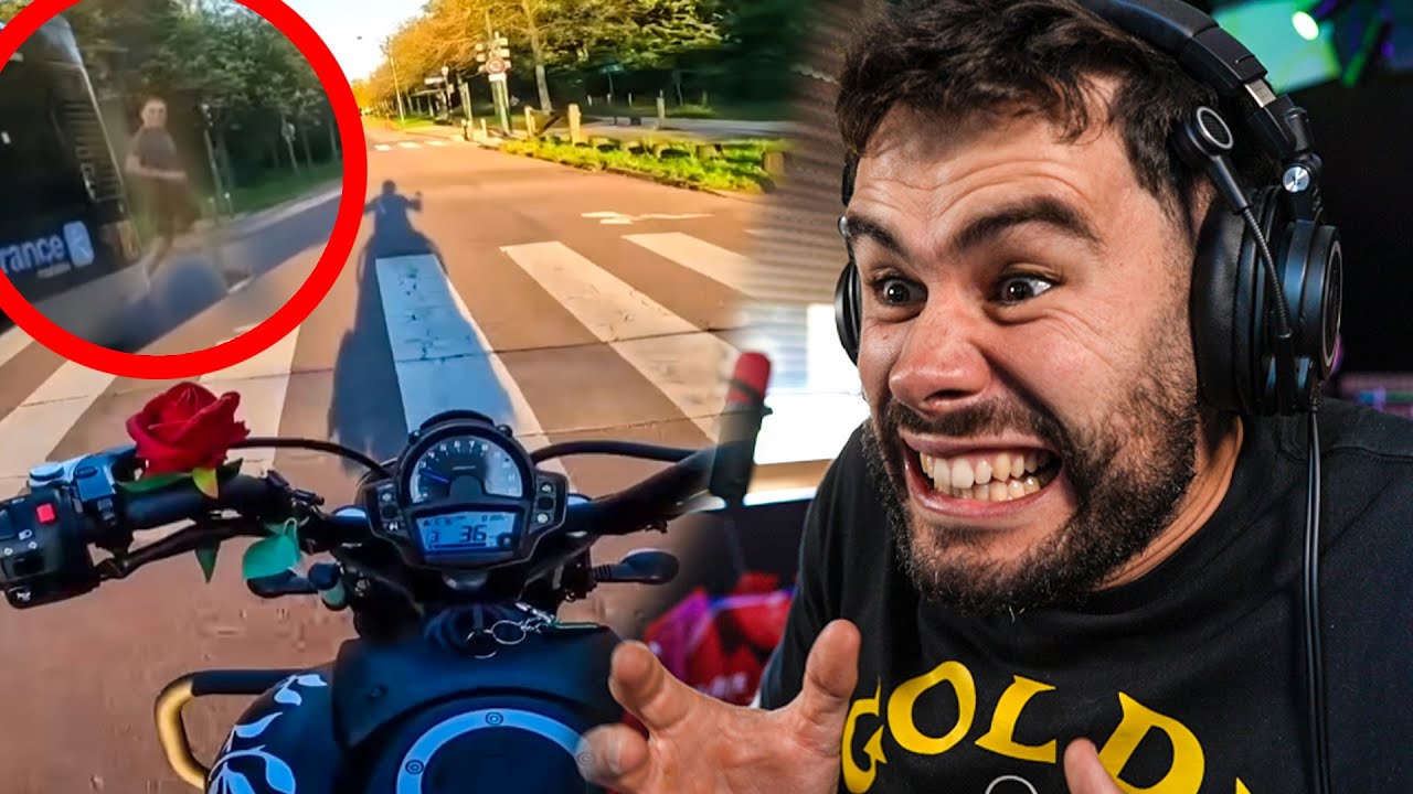 CE PIETON ARRIVE DE NUL PART ! (React Moto)