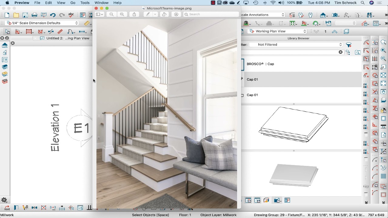 Custom Newel Post Library Symbol | Chief Architect