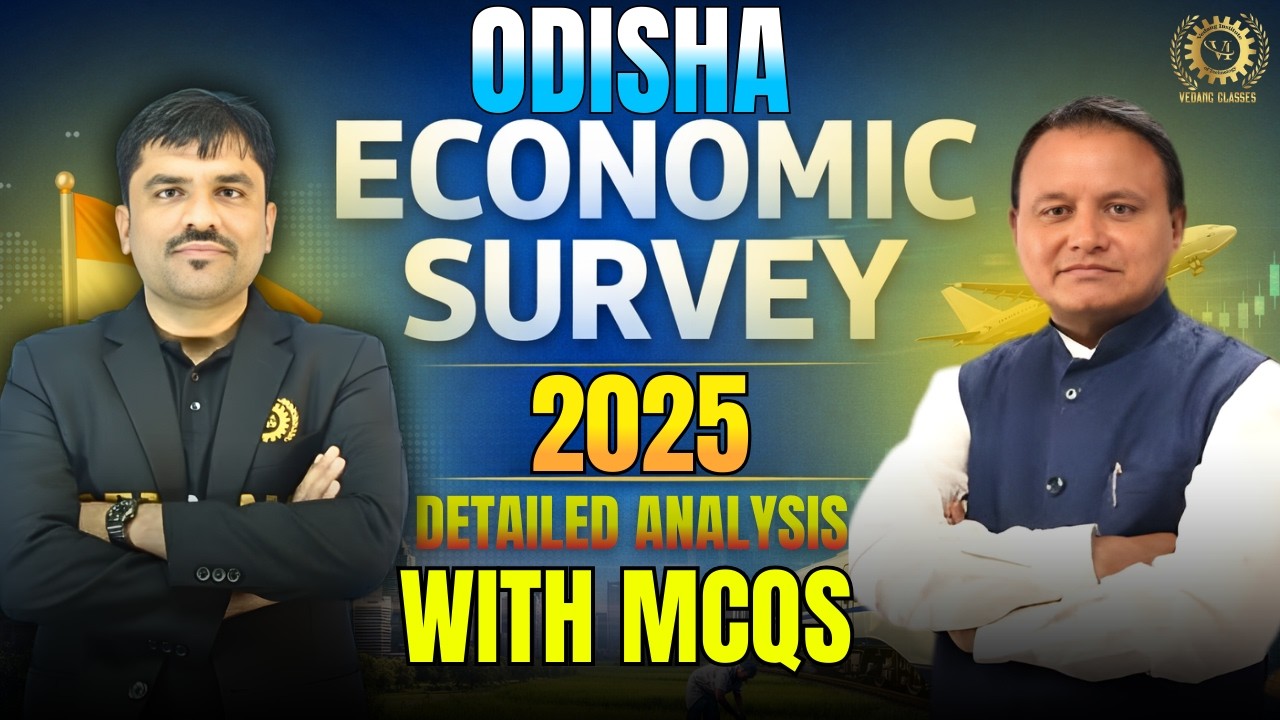 Odisha Economic Survey 2025 MCQs | Most Important Questions for OSSC CGL & OSSSC RI AMIN Exam
