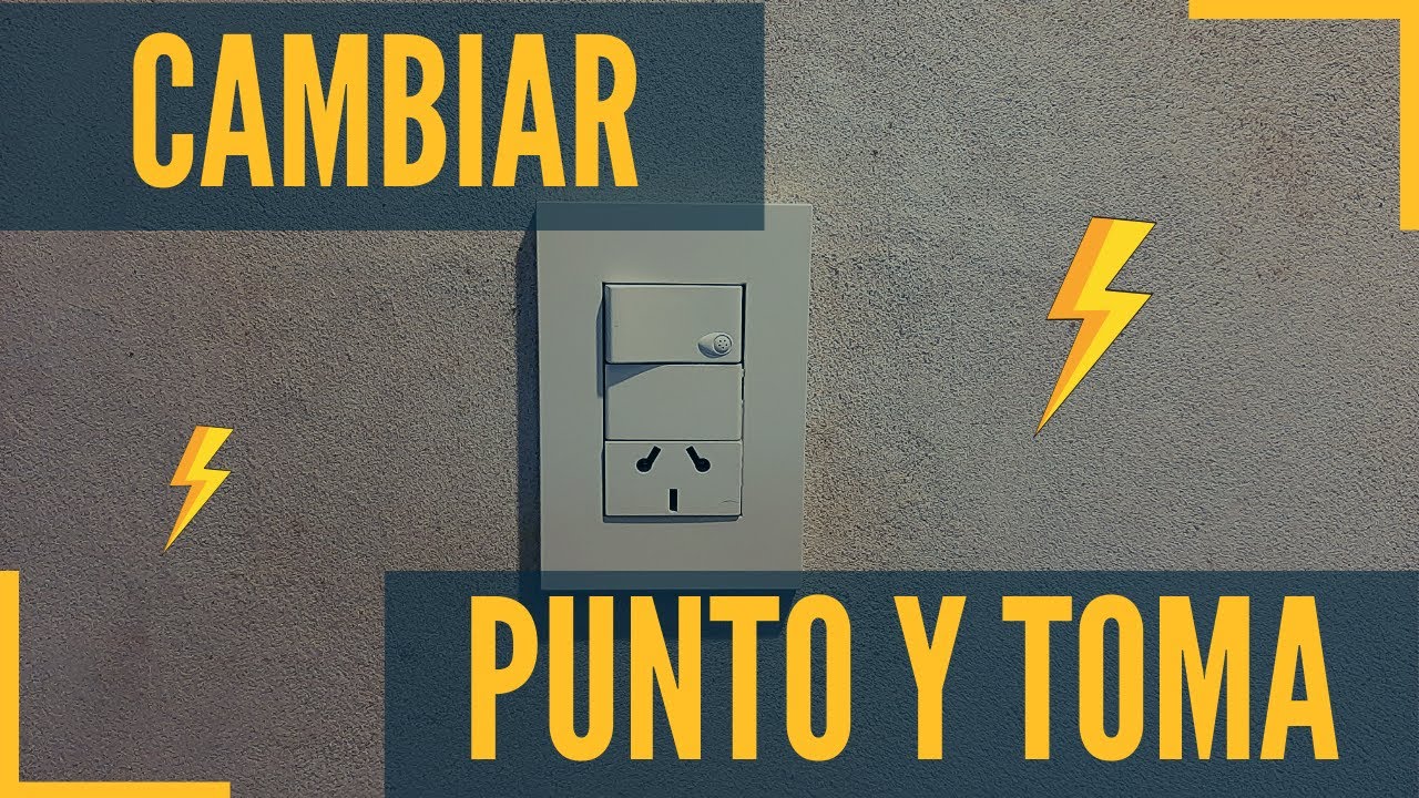 Cómo cambiar un PUNTO Y TOMA // Electricidad domiciliaria #2