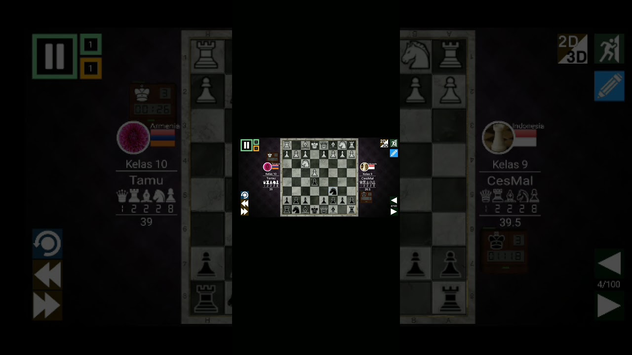Black Wins (100 steps) Checkmate