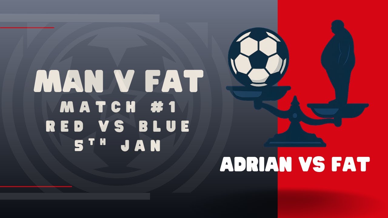 Man v Fat Football | Red vs Blue (0-0) | GoPro Match | -2°C | 5 Jan