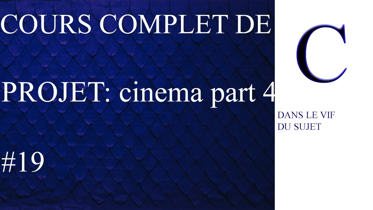 Cours de C : Projet CINEMA part 4 #19