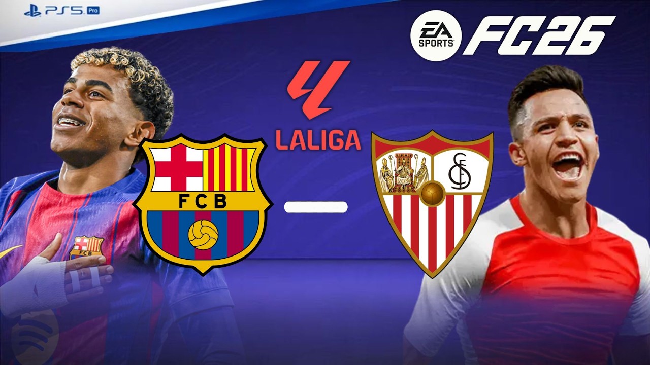 FC 26 Realistic Gameplay: Barcelona vs Sevilla | La Liga Clash 🔵🔴🔥⚽