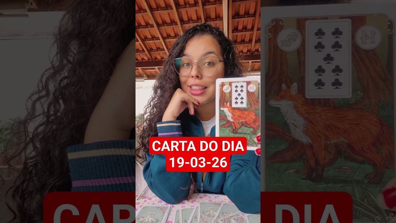 CARTA DO DIA 🔮 19-03-26 #tarot #fyp #shorts #espiritualidade #signos