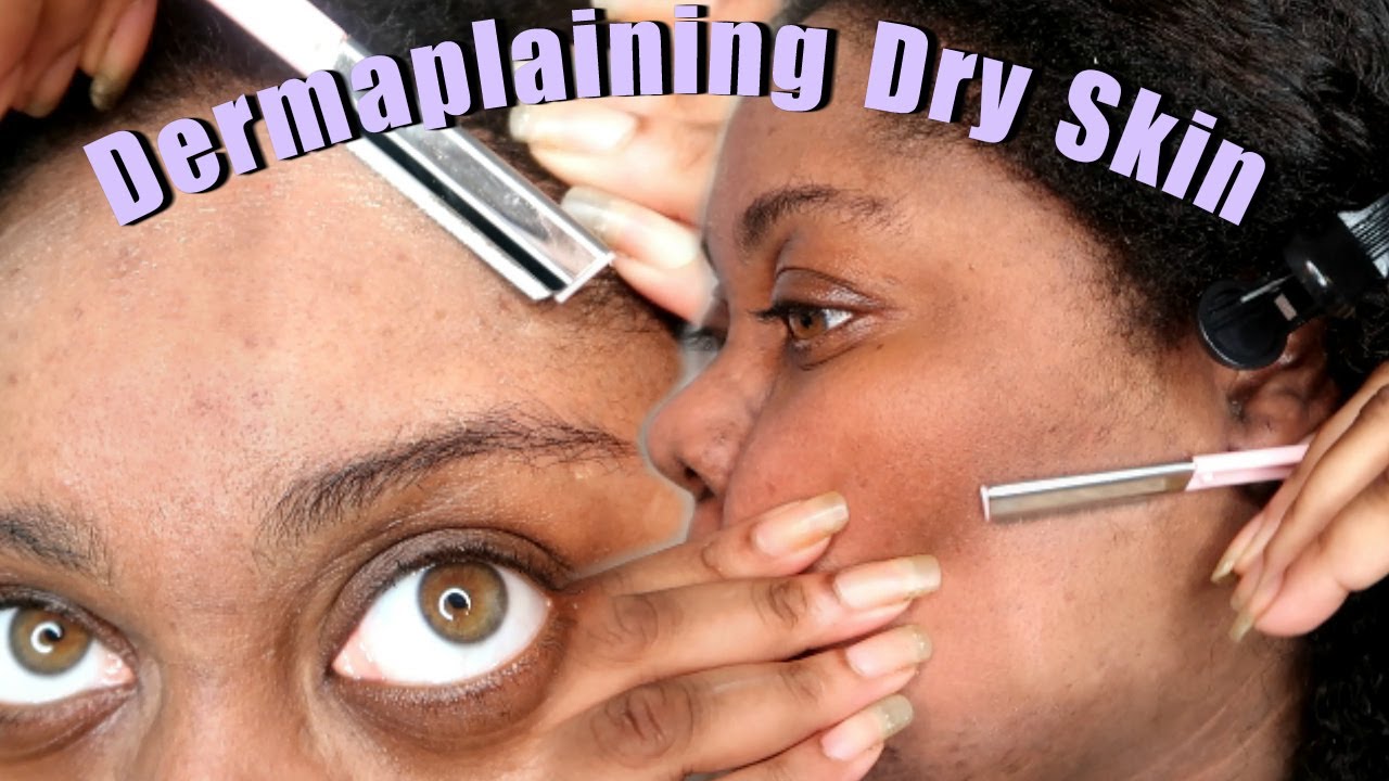 DERMAPLANING DRY DEAD SKIN OF MY FACE // Sherelle Saint Rose