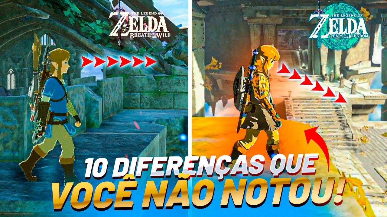 10 Diferenças Imperceptíveis entre Zelda: TOTK e BOTW