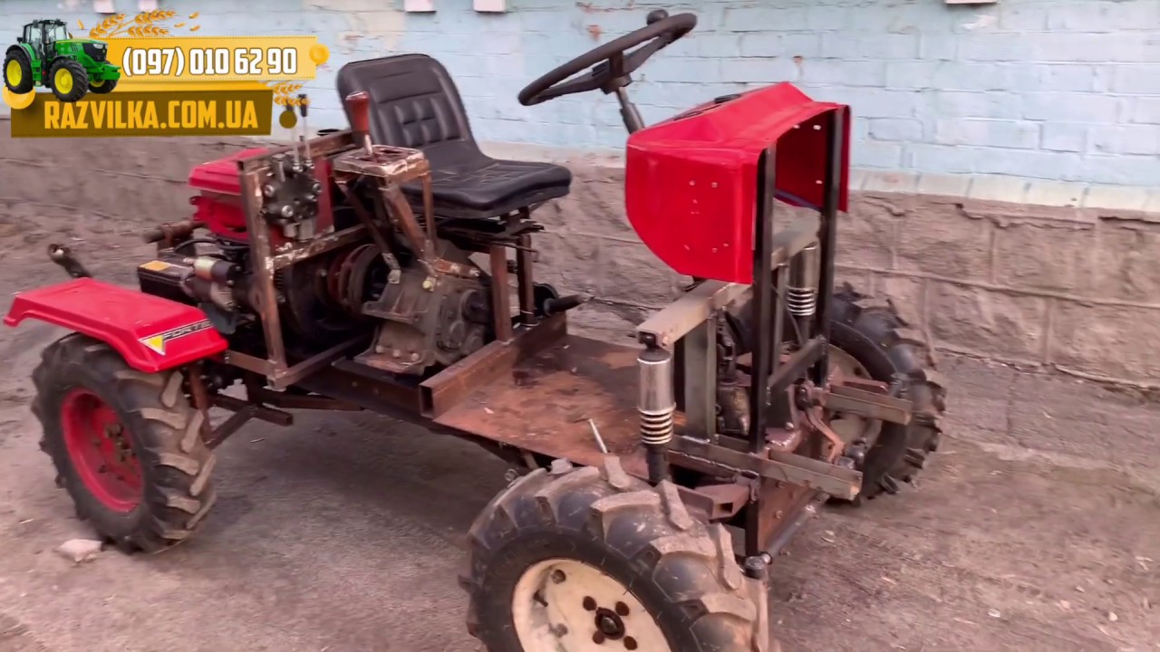 Самодельный минитрактор/ мини трактор своими руками🚜